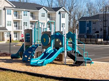 Playground with slide